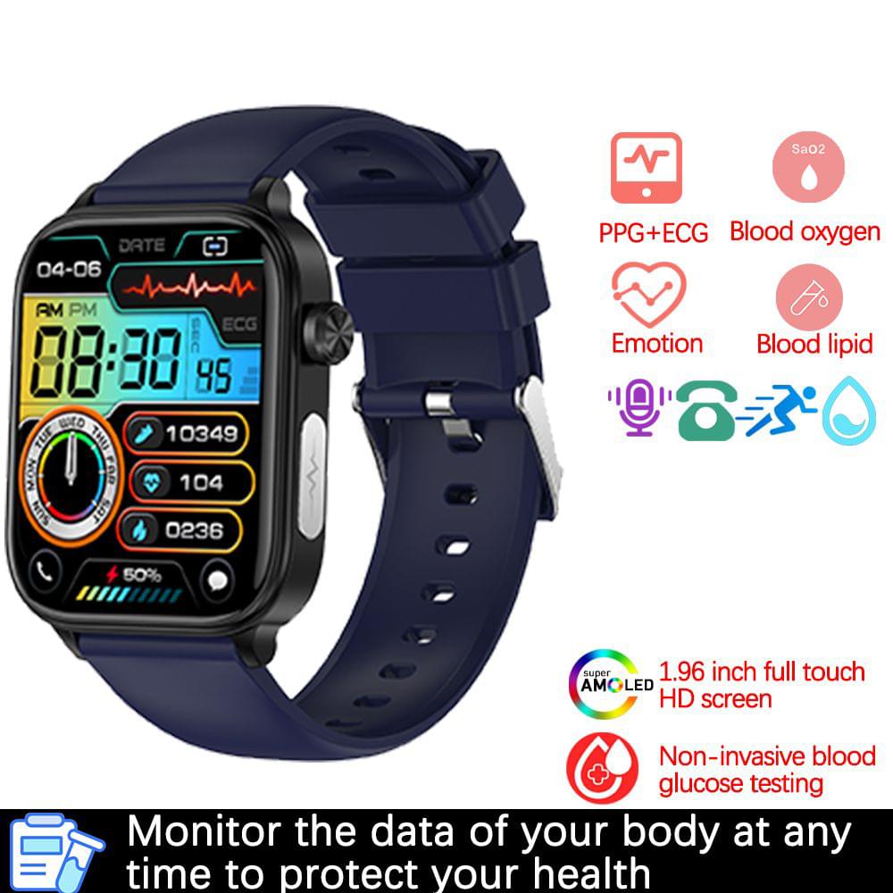 Smartwatch con ECG, PPG y Monitor de Presión Arterial Multideporte