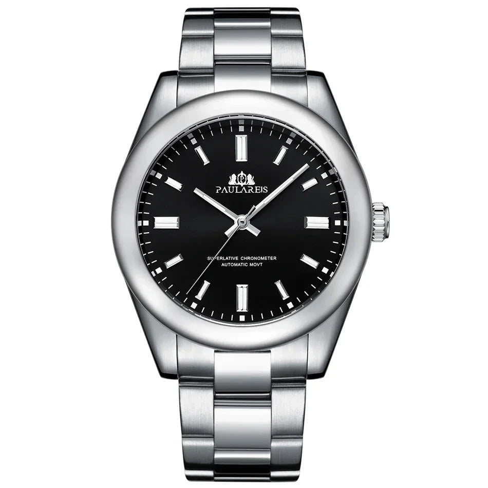 Reloj Mecánico Automático para Hombre – Acero Inoxidable Arcoíris 41mm