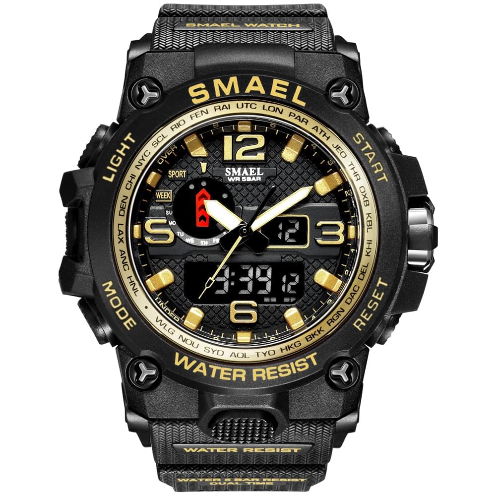 SMAEL 1545D – Reloj Militar Doble Pantalla para Hombre