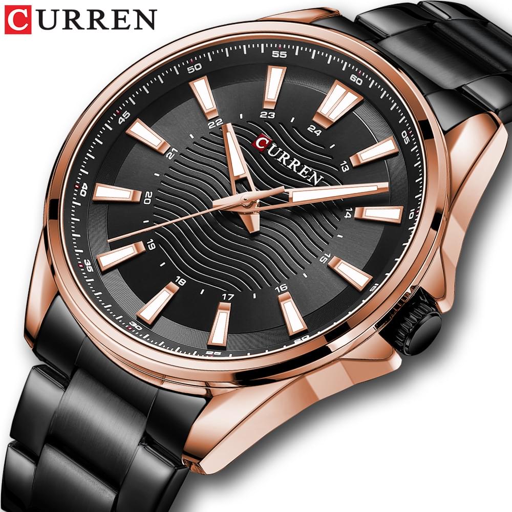 Reloj de Cuarzo para Hombre Estilo Business con Correa de Acero