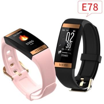 E78 Pulsera Inteligente con Ritmo Cardíaco y Presión Arterial - vista frontal