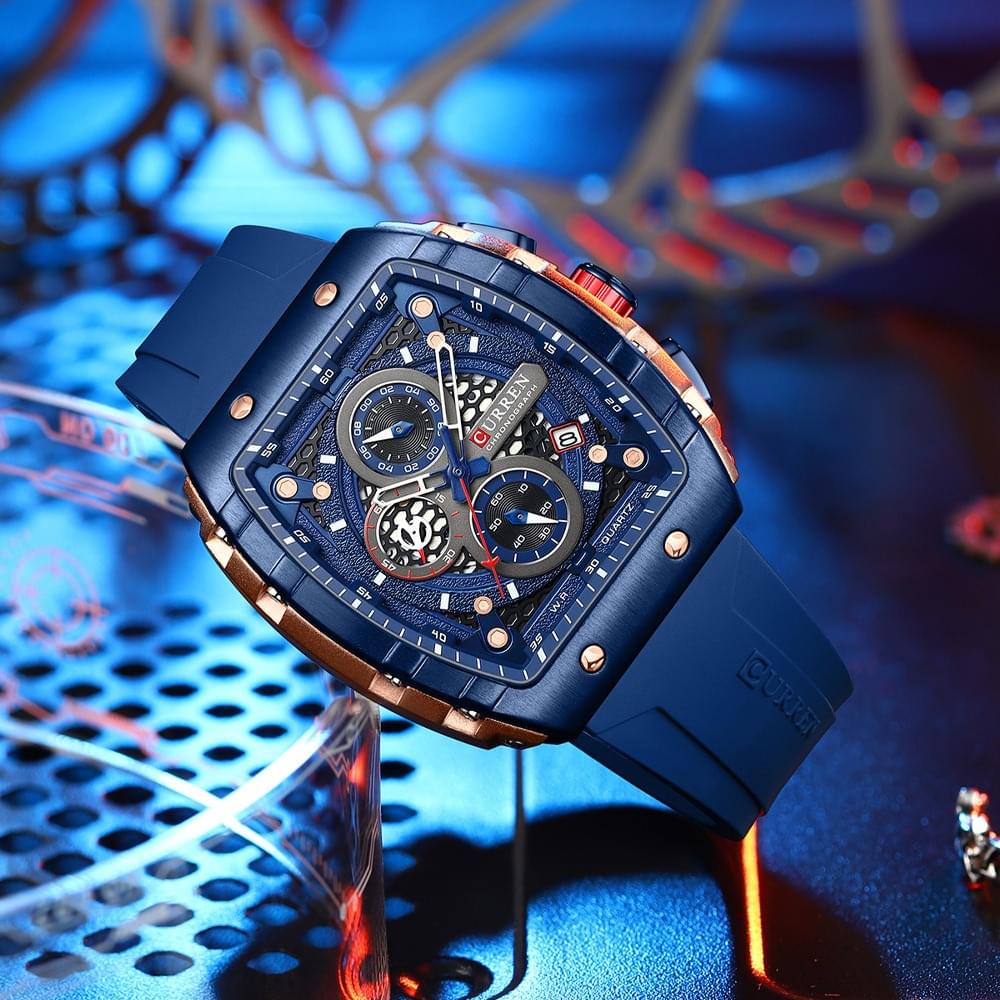 CURREN 8442 Reloj de Cuarzo Multifuncional para Hombre