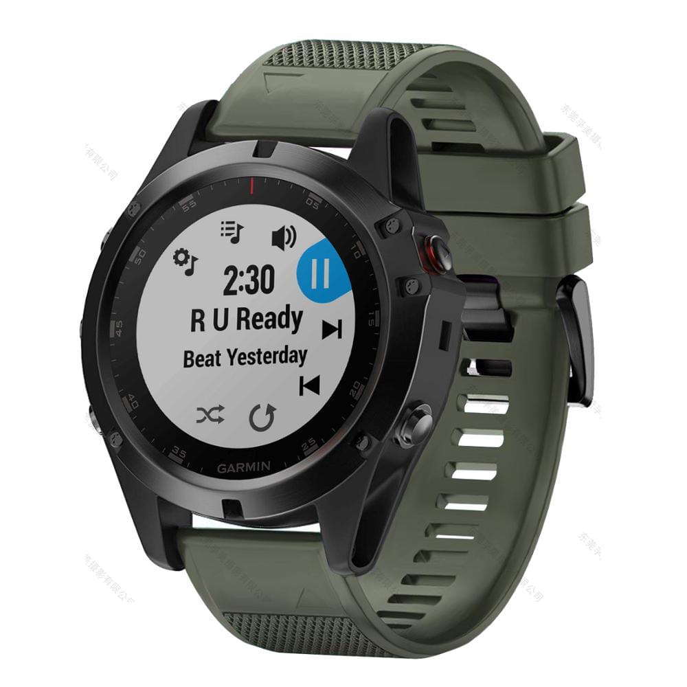 Correa de Silicona FIFATA para Garmin Fenix y Forerunner - vista frontal