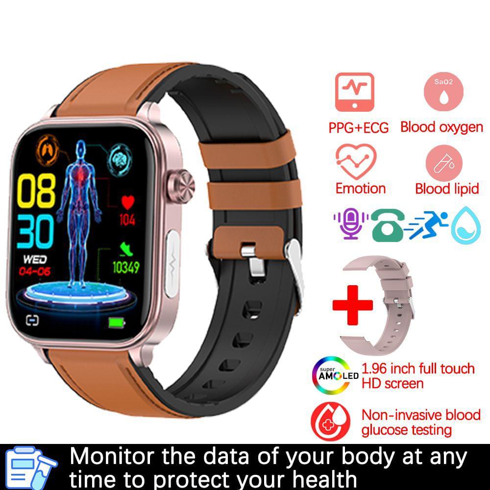 Smartwatch con ECG, PPG y Monitor de Presión Arterial Multideporte