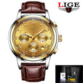 Reloj LIGE Business para Hombre con Correa de Cuero