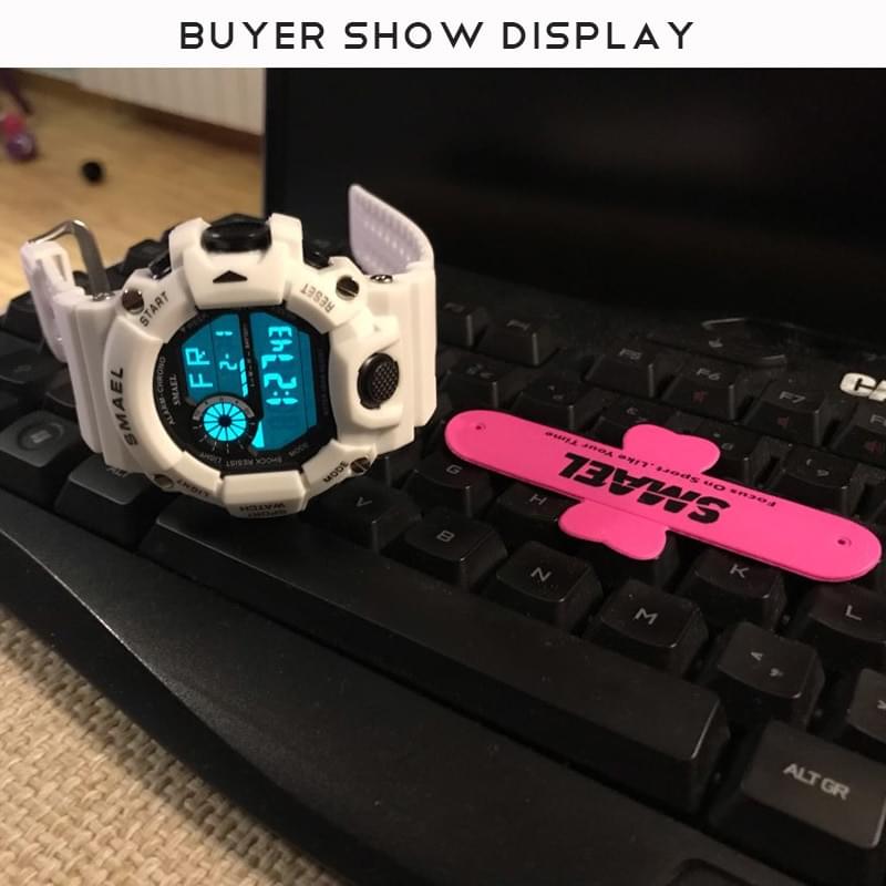 SMAEL 1385C Reloj Digital Militar para Hombre, Resistente al Agua 50M