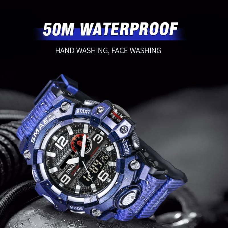 SMAEL 8035 Reloj Deportivo Digital para Hombre, Resistente al Agua 50M