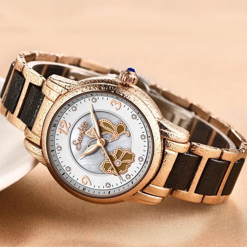 Reloj de Cerámica LIGE para Mujer, Elegante y Resistente al Agua