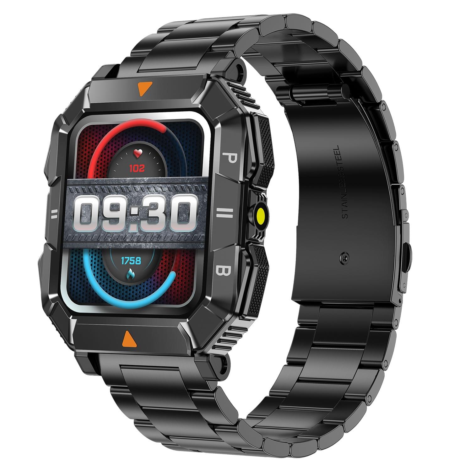 YK03 Smartwatch con Llamadas Bluetooth, Linterna y Monitoreo de Salud