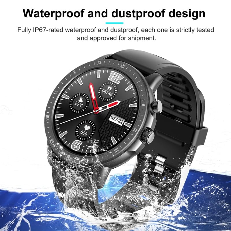 Smartwatch Deportivo Resistente al Agua con Monitor Cardíaco para Hombre y Mujer - en la muñeca