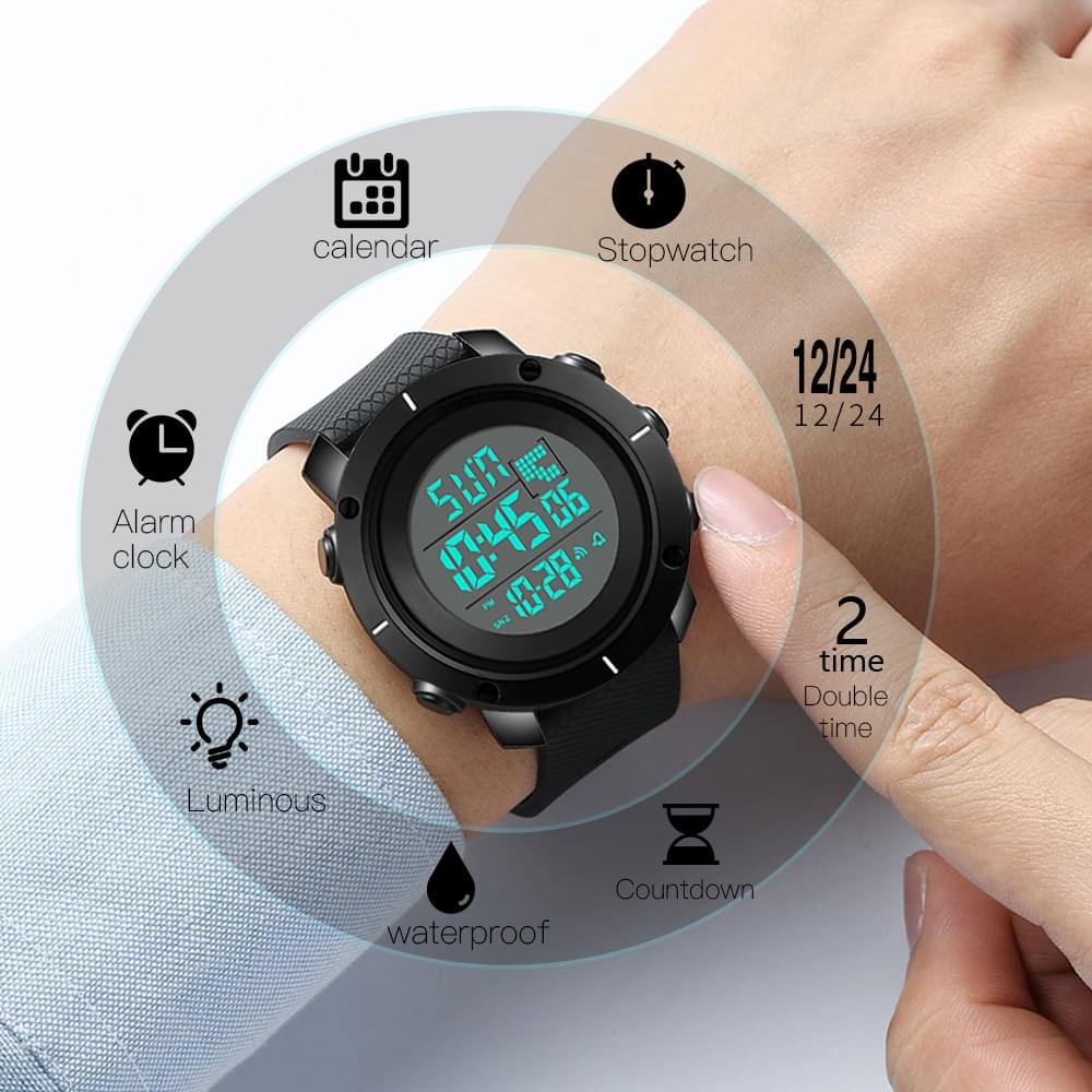 Reloj Deportivo Multifuncional SKMEI 1313 – Tu Compañero Ideal para un Estilo de Vida Activo