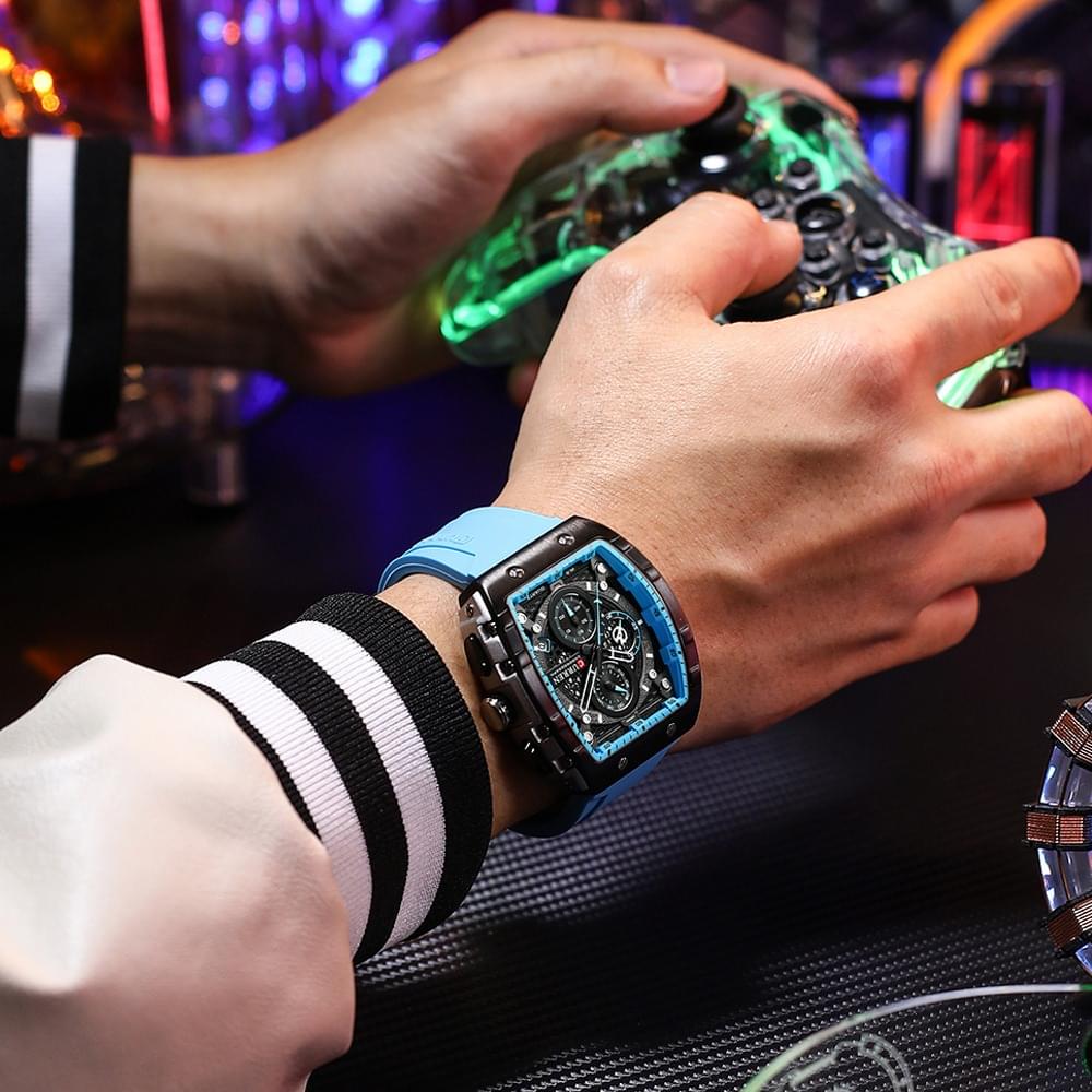 CURREN 8442 Reloj de Cuarzo Multifuncional para Hombre