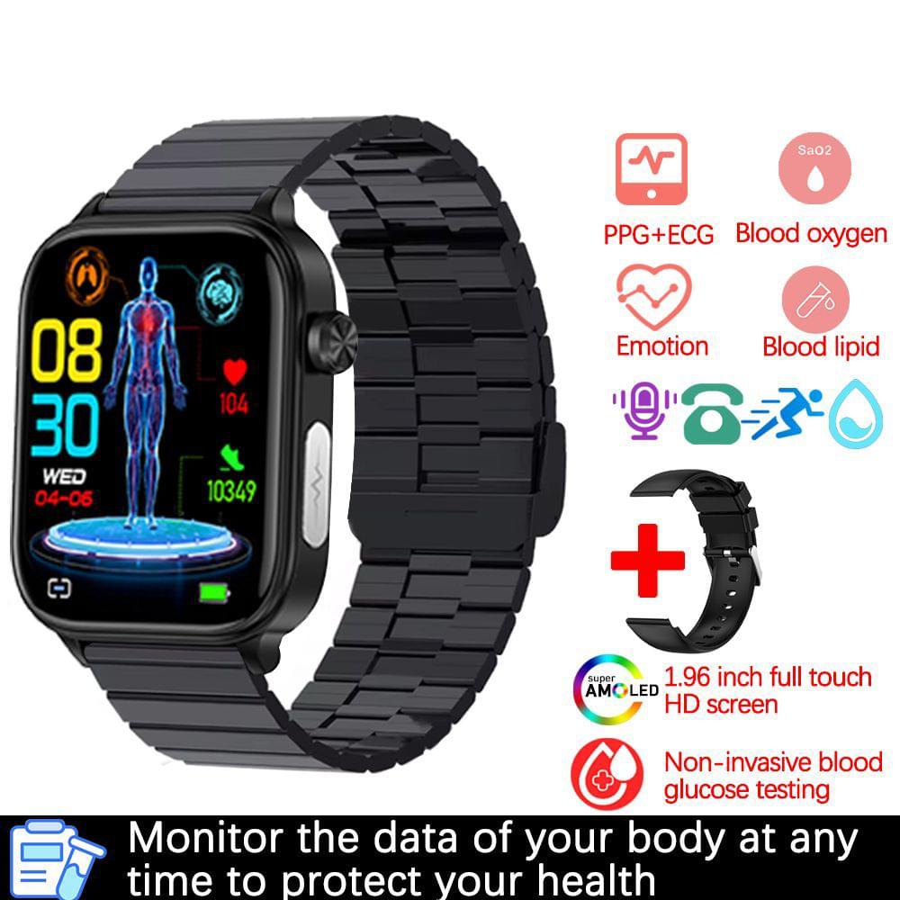 Smartwatch con ECG, PPG y Monitor de Presión Arterial Multideporte