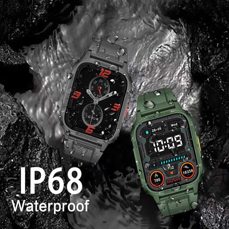 Smartwatch Outdoor Resistente al Agua 3 Metros con Llamadas Bluetooth - vista frontal