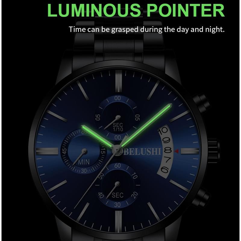 BELUSHI Reloj de Lujo para Hombre, Business y Deportivo