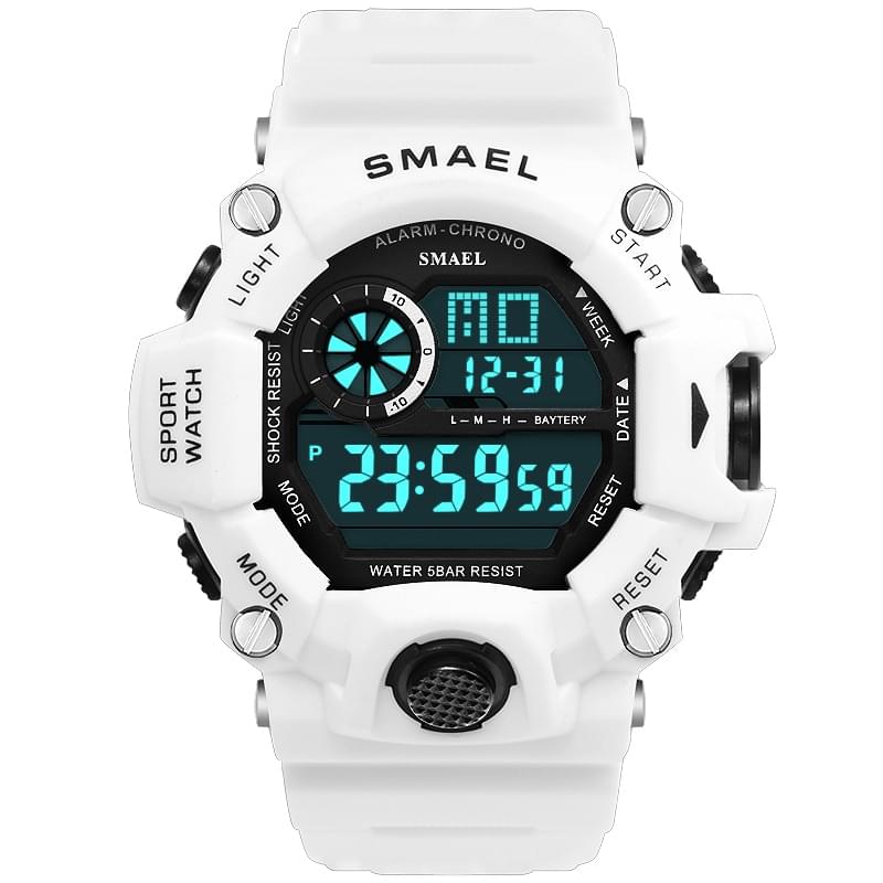 SMAEL 1385C Reloj Digital Militar para Hombre, Resistente al Agua 50M