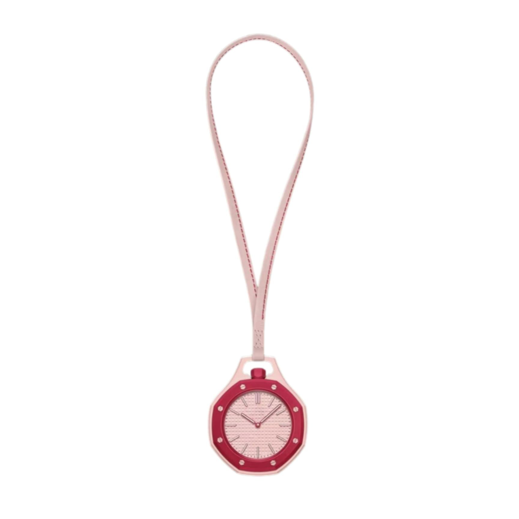 Reloj de Cuarzo Colgante Octagonal, Diseño Pastel y Dulce