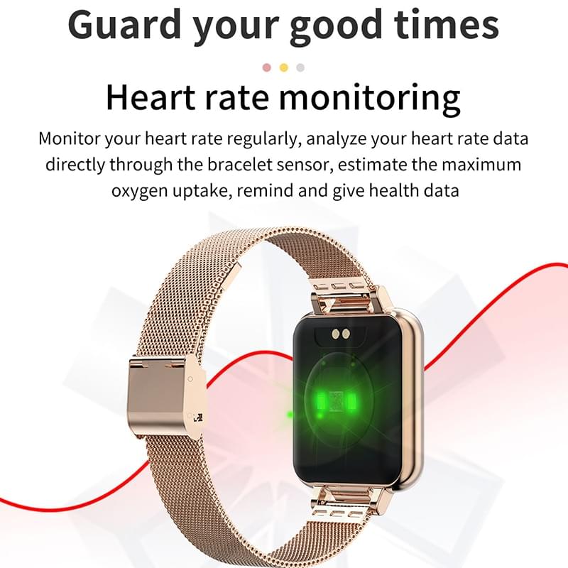 Smartwatch para Mujer con Monitor de Ciclo Menstrual y Ritmo Cardíaco - vista de detalle