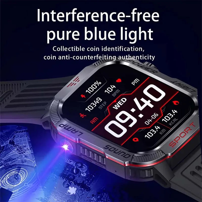 GZYR Smartwatch 2.01 con Llamadas Bluetooth y Batería de 600 mAh - en la muñeca