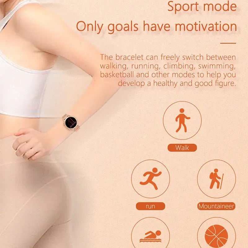 M3 Pulsera Inteligente para Mujer con Recordatorio de Ciclo y Música